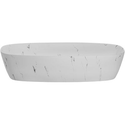 Comad Megi umywalka 60x38 cm owalna nablatowa biała UN-MEGI-MW13