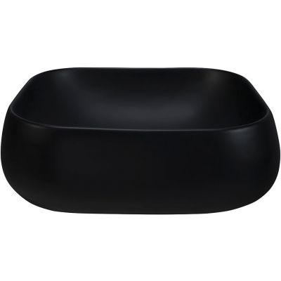 Comad Nika umywalka 45x40 cm prostokątna nablatowa czarna UN-NIKA-MB 78103MB