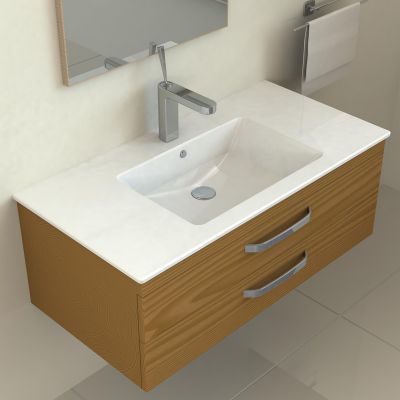 CeraStyle Ibiza umywalka 101x51 cm meblowa prostokątna biała 050500-u