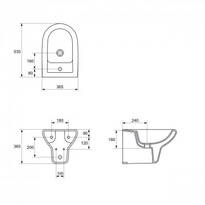 Bidet zawieszany Cersanit Iryda K02-016