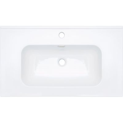 Deante Tubo umywalka 81x46,2 cm prostokątna wpuszczana biała CTU_6U8W