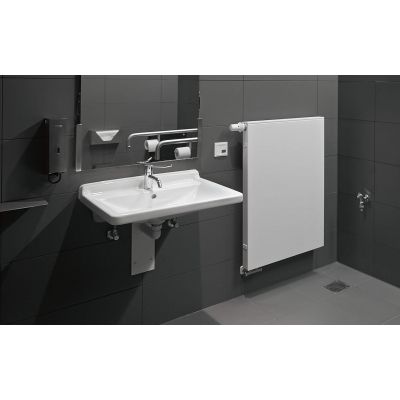 Duravit Starck 3 umywalka 70x54,5 cm prostokątna dla niepełnosprawnych biała 03097000001