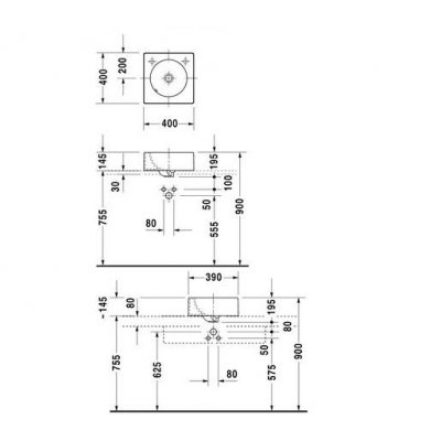 Duravit Architec umywalka 40 cm 0320400000