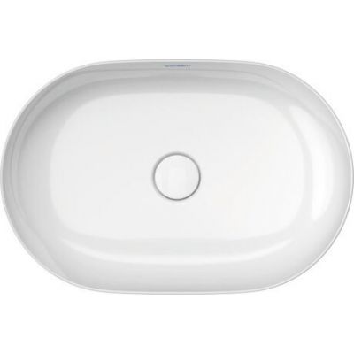Duravit Luv umywalka 60x40 cm owalna nablatowa biały/szary satynowy 0379602300