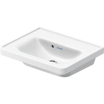 Duravit D-Neo umywalka 50x40 cm prostokątna ścienna-meblowa biała 0742500060