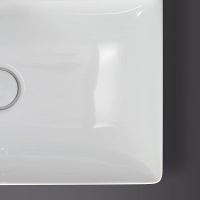 Duravit DuraSquare umywalka 60x34.5 cm nablatowa prostokątna biała 2355600000
