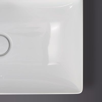 Duravit DuraSquare Compact umywalka 60x40 cm meblowa prostokątna WonderGliss biała 23566000411