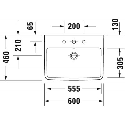 Zestaw Duravit No.1 umywalka z szafką 54 cm grafit mat/biały (N14281049490000, 23756000002)
