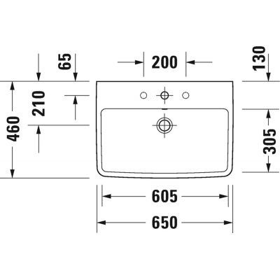 Zestaw Duravit No.1 umywalka z szafką 59 cm grafit mat/biały (N14282049490000, 23756500002)
