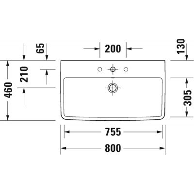 Zestaw Duravit No.1 umywalka z szafką 74 cm grafit mat/biały (N14283049490000, 23758000002)
