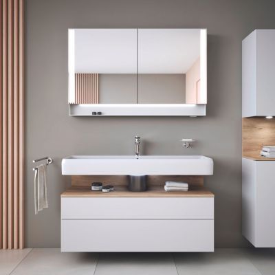 Duravit Qatego umywalka 120x47 cm meblowa prostokątna biały połysk 2382120000