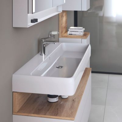 Duravit Qatego umywalka 120x47 cm meblowa prostokątna HygieneGlaze biały połysk 2382122000