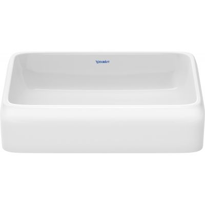 Duravit Qatego umywalka 50x40 cm prostokątna nablatowa biała 2383500079