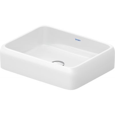 Duravit Qatego umywalka 50x40 cm prostokątna nablatowa biała 2383500079