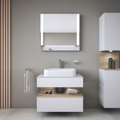 Duravit Qatego umywalka 60x40 cm meblowa prostokątna biały połysk 2384600079