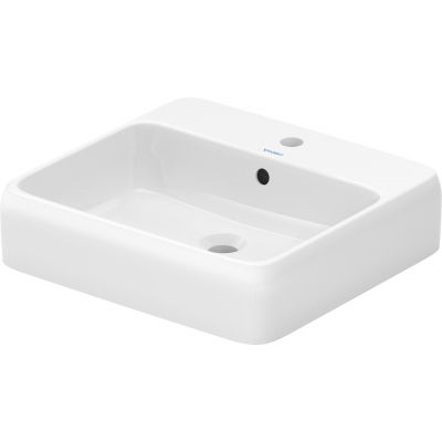 Duravit Qatego umywalka 50x47 cm prostokątna nablatowa biała 2385500027