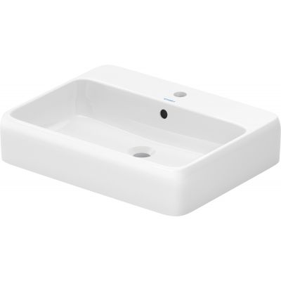 Duravit Qatego umywalka 60x47 cm prostokątna nablatowa biała 2385600027