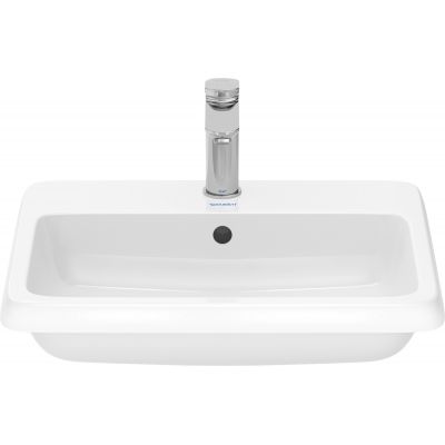 Duravit Qatego umywalka 55x45,5 cm prostokątna wpuszczana biała 2396550027