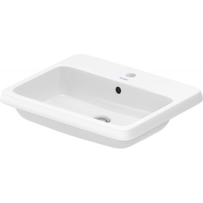 Duravit Qatego umywalka 55x45,5 cm prostokątna wpuszczana biała 2396550027