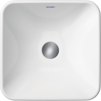 Duravit D-Neo umywalka 40x40 cm kwadratowa nablatowa biała 2397400070