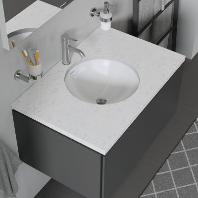 Duravit Architec umywalka 40 cm podblatowa okrągła biała 0468400000
