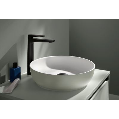 Duravit Sivida umywalka 40x40 cm okrągła nablatowa biała-zielona 266000FH00