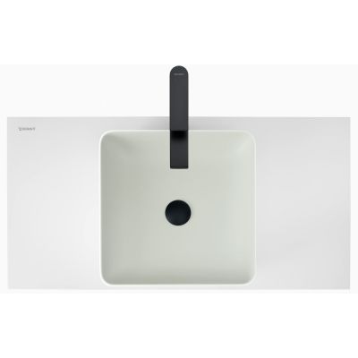 Duravit Sivida umywalka 40x40 cm kwadratowa nablatowa biała-zielona 266001FG00