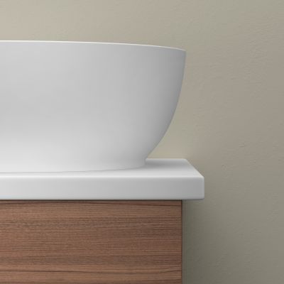 Duravit Sivida umywalka 30x30 cm okrągła nablatowa biała 2660023200