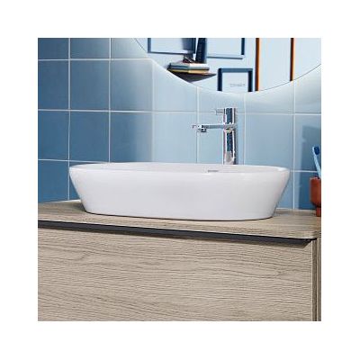 Duravit D-Neo umywalka 60x40 cm nablatowa owalna biała 2372600070