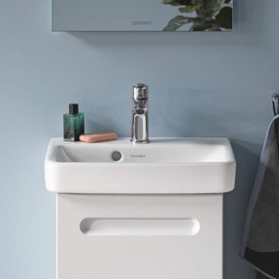 Zestaw Duravit No.1 umywalka z szafką 39 cm prawa biały mat/biały (N14266R18180000, 07434500002)