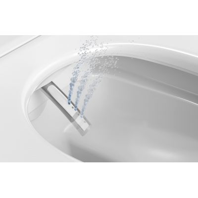 Duravit SensoWash D-Neo Compact miska WC wisząca HygieneGlaze z deską myjącą biały połysk 654000012004300