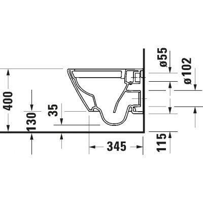 Zestaw Duravit D-Neo Compact miska WC wisząca Rimless WonderGliss z deską wolnoopadającą biała (25880900001, 0021690000)
