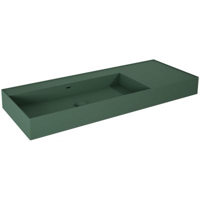 Elita Level umywalka 120,5x45,5 cm prostokątna ścienna lewa forest green matt RE041461197010