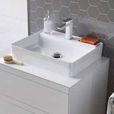 Excellent Rima 2.0 umywalka 60x40 cm nablatowa biała CEEX.4901.600.WH