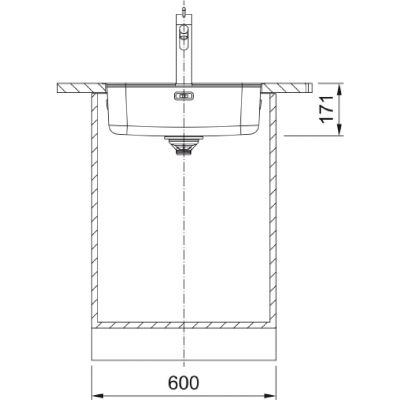 Franke Smart SRX zlewozmywak stalowy 53x51 cm stal 127.0720.295