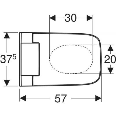 Geberit AquaClean Sela toaleta myjąca wisząca bez kołnierza ze spłukiwaniem wirowym biała 146.250.01.1