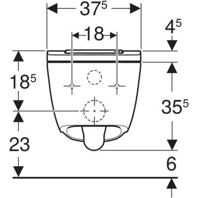 Geberit AquaClean Sela toaleta myjąca wisząca bez kołnierza ze spłukiwaniem wirowym biała 146.250.01.1
