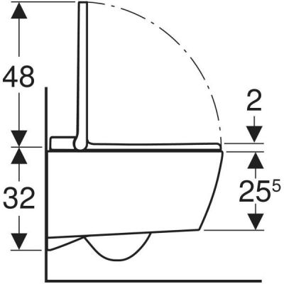 Geberit AquaClean Sela toaleta myjąca wisząca bez kołnierza ze spłukiwaniem wirowym biała 146.250.01.1