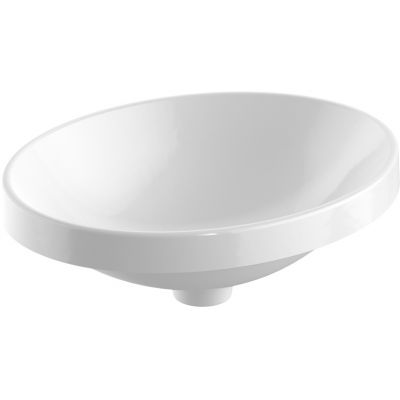Geberit Variform umywalka 50x40 cm wpuszczana owalna KeraTect biała 500.710.00.2