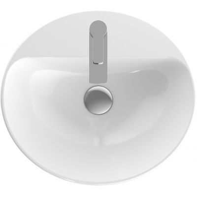 Geberit Variform umywalka 50x45 cm wpuszczana owalna KeraTect biała 500.714.00.2