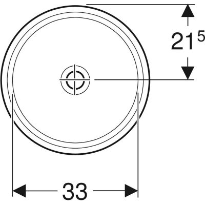 Geberit Variform umywalka 33 cm podblatowa okrągła biała 500.746.01.2