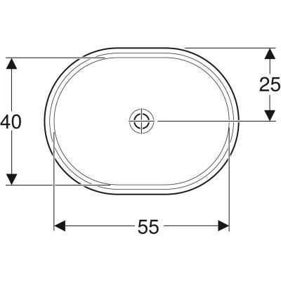 Geberit Variform umywalka 55x40 cm podblatowa owalna biała 500.759.01.2