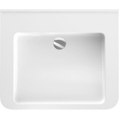 Geberit Selnova Comfort Square umywalka 65x55 cm prostokątna dla niepełnosprawnych biała 500.790.01.7