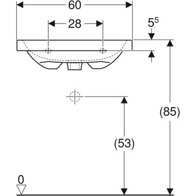 Geberit iCon Light umywalka 60x42 cm meblowa biała 501.841.00.3