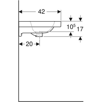 Geberit iCon Light umywalka 60x42 cm meblowa biała 501.841.00.3