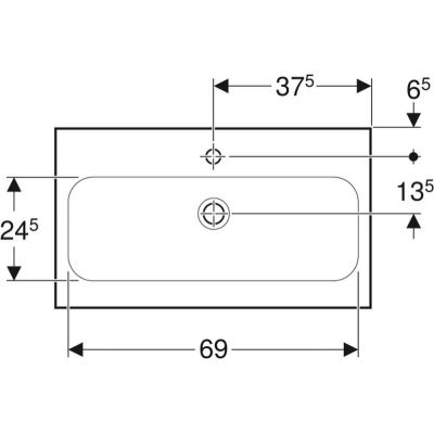 Geberit iCon Light umywalka 75x42 cm meblowa biała 501.842.00.5