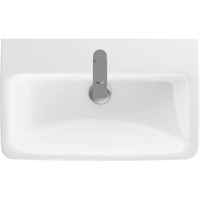 Geberit Selnova Compact umywalka 65x40 cm ścienna prostokątna biała 501.890.00.7