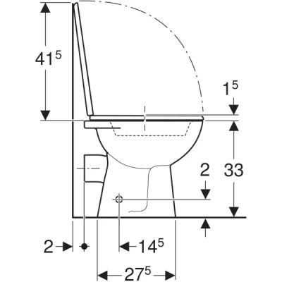 Geberit Bambini zestaw miska z deską stojąca dla dzieci biały połysk 502.983.00.1