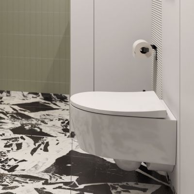Geberit iCon miska WC wisząca bez kołnierza biały połysk z deską wolnoopadającą 503.232.00.1