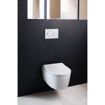 Geberit iCon miska WC wisząca bez kołnierza biały połysk z deską wolnoopadającą 503.232.00.1